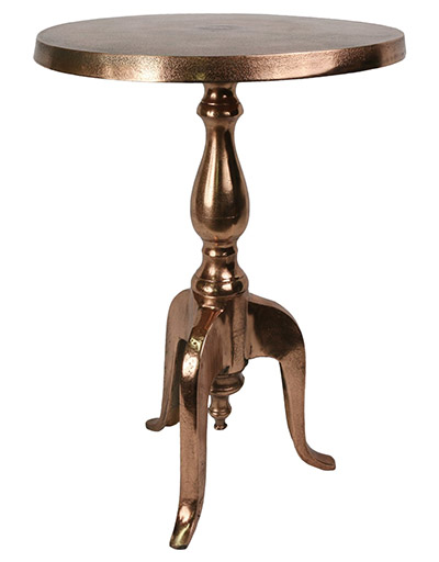 Copper Round Top Table Small - Click Image to Close